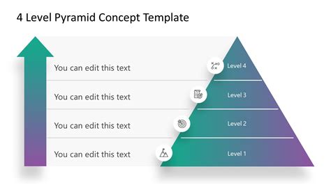 4 Level Pyramid PowerPoint Diagram - SlideModel