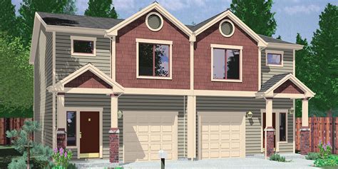 Duplex Home Plans & Designs for Narrow Lots | Bruinier & Associates