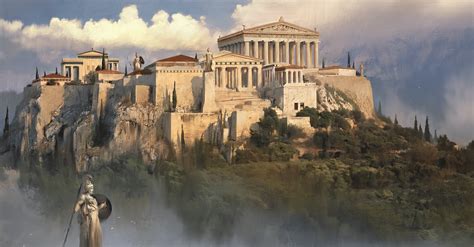 Acropolis in Athens (Artist's Impression) (Illustration) - World History Encyclopedia