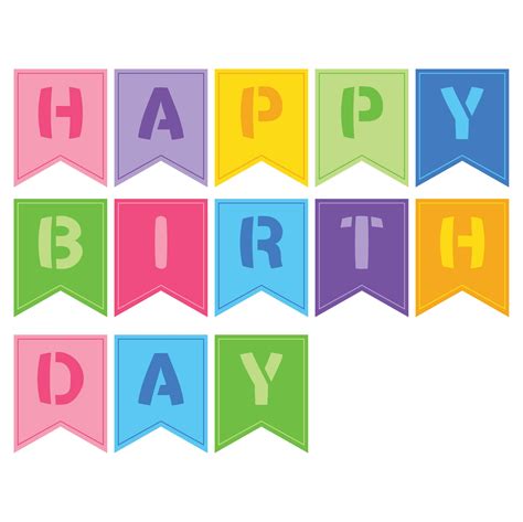 Happy Birthday Printable Banner - Printable Templates