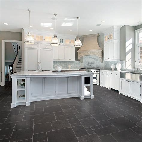 Black Linoleum Kitchen Flooring | Kitchen flooring trends, Vinyl flooring kitchen, Grey kitchen ...