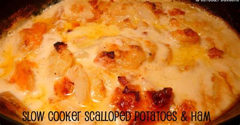 Joyously Domestic: Slow Cooker Scalloped Potatoes and Ham