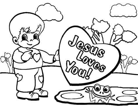 Jesus Loves You Coloring Page - Etsy