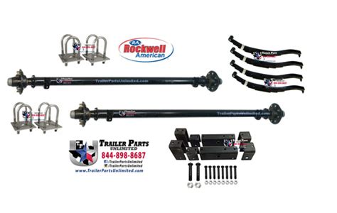 Trailer Axle Kits - Tandem Axle Kits - 7k Tandem Axle Kits - Trailer Parts Unlimited