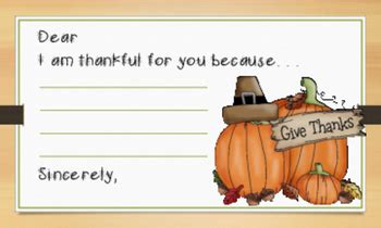 "I'm Thankful for You" Thanksgiving Note Card - Index Card Printable