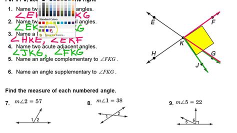 Complementary And Supplementary Angles Calc