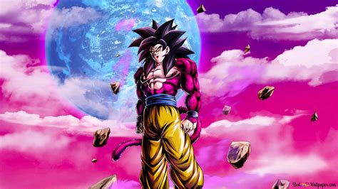 Goku Super Saiyan 4 from Dragon Ball GT [Dragon Ball Legends Arts] for Desktop 4K wallpaper download