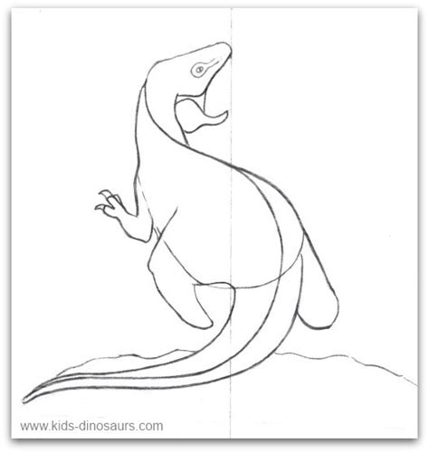 Easy Dinosaur Drawing For Kids Step By Step - angelicheritornanoacasa