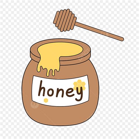 Honey Jars Clipart Transparent PNG Hd, Cartoon Honey Clipart Simple Jar Of Honey, Honey, Honey ...