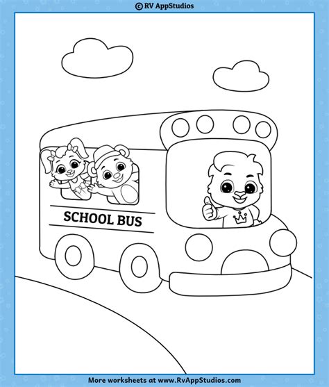 School Bus Coloring Page | Free Coloring Pages