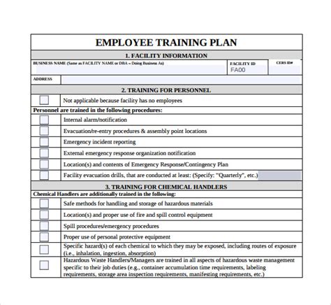 Training Plan Template - 16+ Download Free Documents in PDF, Word