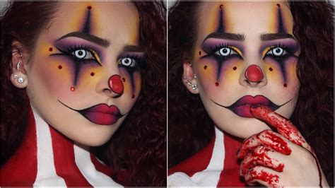 Sultry/Creepy Clown | Halloween Makeup Tutorial - YouTube