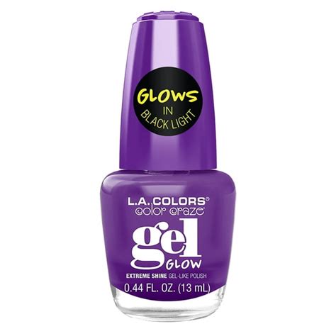 L.A. COLORS Glows Color Craze Gel Nail Polish, Purple - Walmart.com - Walmart.com