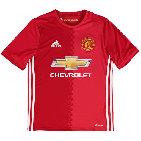 adidas Childrens Kids Football Soccer Manchester United Home Shirt 2016-17 | eBay