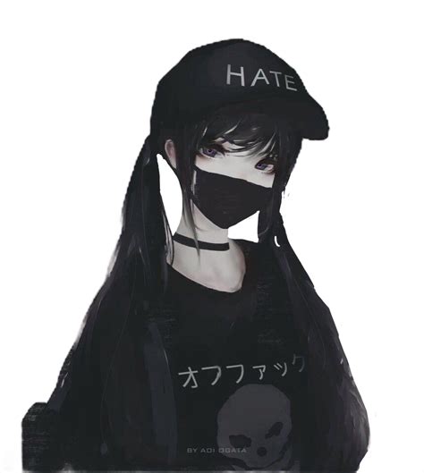 16+ Face Mask Anime Boy With Hoodie And Mask