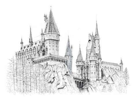 Piatto In risposta al agricoltura harry potter hogwarts castle poster così tanto Gomma da ...