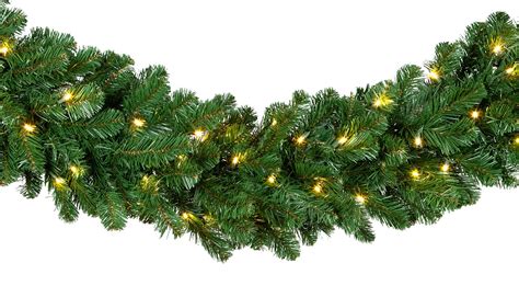 Oregon Fir Prelit Commercial LED Holiday Garland, Warm White Lights - Wintergreen Corporation