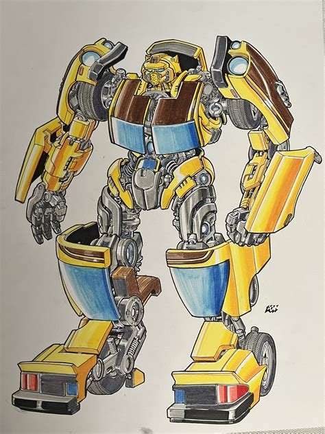 Transformers 2007 Bumblebee Early Concept Art - Transformers News - TFW2005