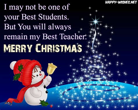 Christmas Greetings Messages For Teachers