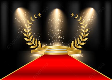 Black Golden Award Ceremony Background Design With Red Carpet On Stage, Award Ceremony ...