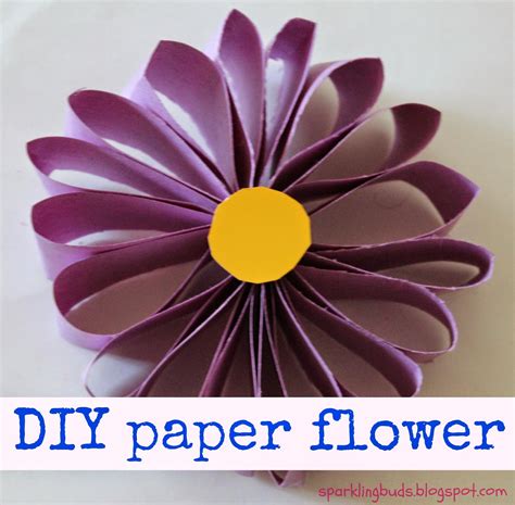 Easy paper flower – sparklingbuds