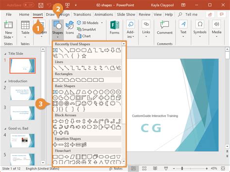 PowerPoint Shapes | CustomGuide