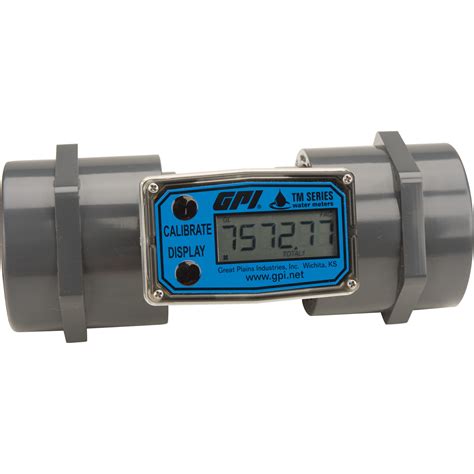 Economical Inline Digital turbine flow meter 2" BSP | Economical PVC Flow Turbines