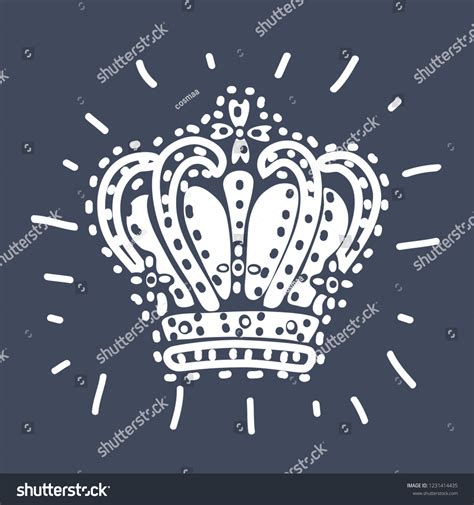 Vector Set Hand Drawn Outline Crowns Stock Vector (Royalty Free) 1231414435 | Shutterstock