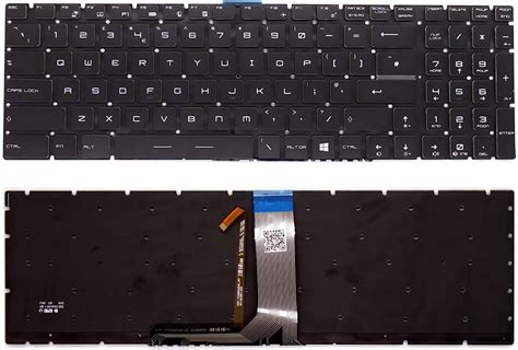 New UK Layout Backlit Keyboard Replacement For MSI GE62 GE72 Gaming Laptop Black Keyboard - Sold ...