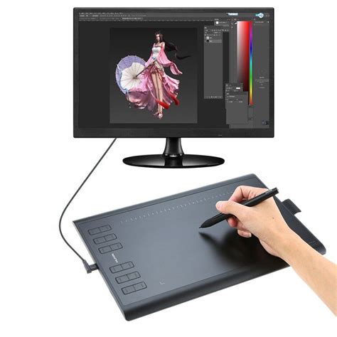 HUION New 1060 Plus Graphic Drawing Tablet with 8192 Pen Pressure 12 Express Keys | Digital ...