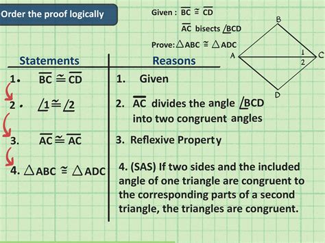 How to Write a Congruent Triangles Geometry Proof: 7 Steps