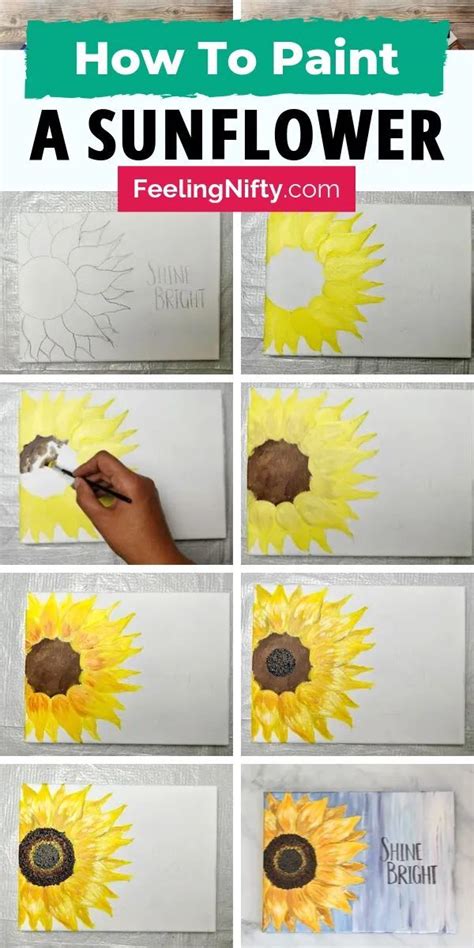 Easy Sunflower Paintings