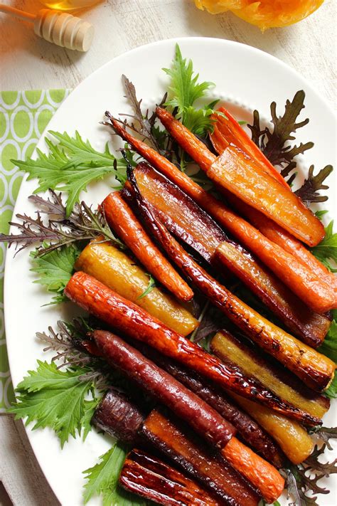 Honey Orange Roasted Carrots from The Fitchen