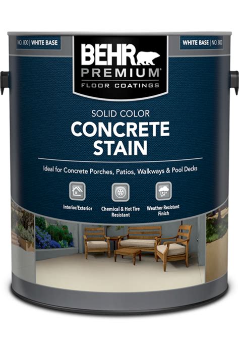 Solid Color Concrete Stain | BEHR PREMIUM® | Behr