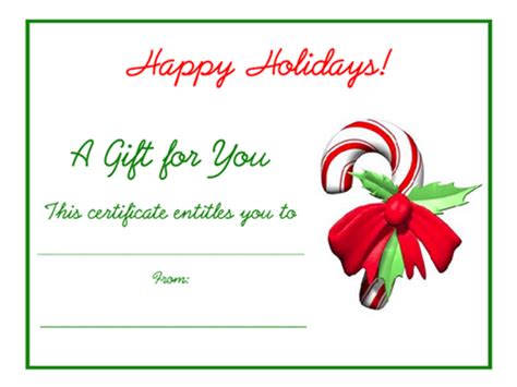 Printable Christmas Certificate Templates