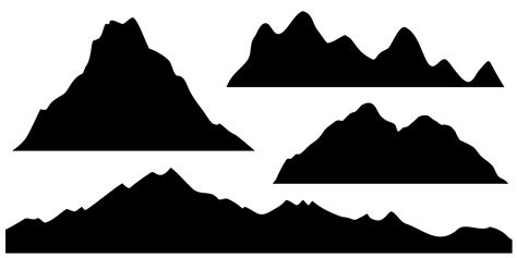 Mountain Silhouette Vector Art, Icons, and Graphics for Free Download