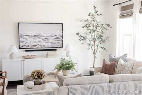 TV Wall Decor Ideas & Affordable Finds - Caitlin Marie Design