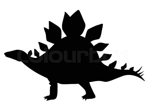 silhouette of Stegosaurus | Stock vector | Colourbox