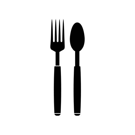 spoon and fork logo 15720227 Vector Art at Vecteezy