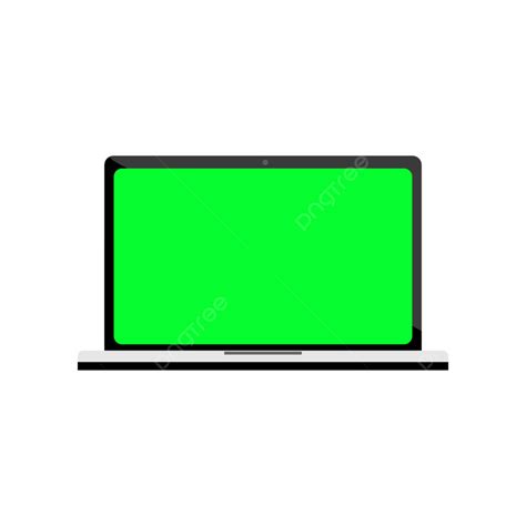 Laptop With Green Screen, Laptop, Green Screen, Screen PNG and Vector with Transparent ...