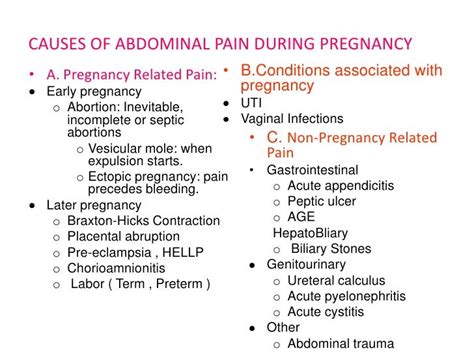 abdominal pain during pregnancy