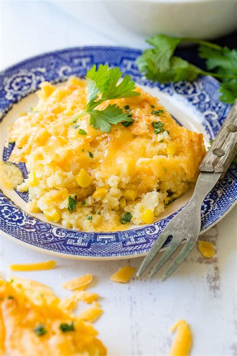 Cheesy Jiffy Cornbread Casserole - Oh Sweet Basil