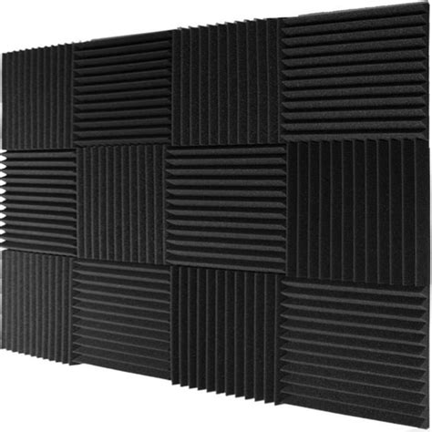 12Pack Acoustic Foam Panels Soundproof Studio Soundproofing Wall Tiles for Walls Sound Absorbing ...