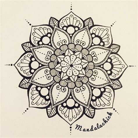 How To Draw A Mandala For Beginners Step By Step - Hannah Thoma's Coloring Pages