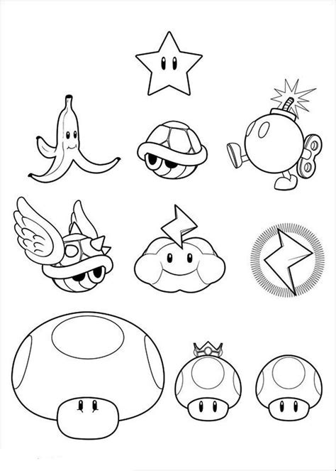 Super Mario Coloring Page Printable