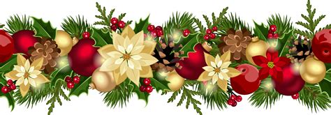 Free Christmas Garland Border Transparent, Download Free Christmas Garland Border Transparent ...