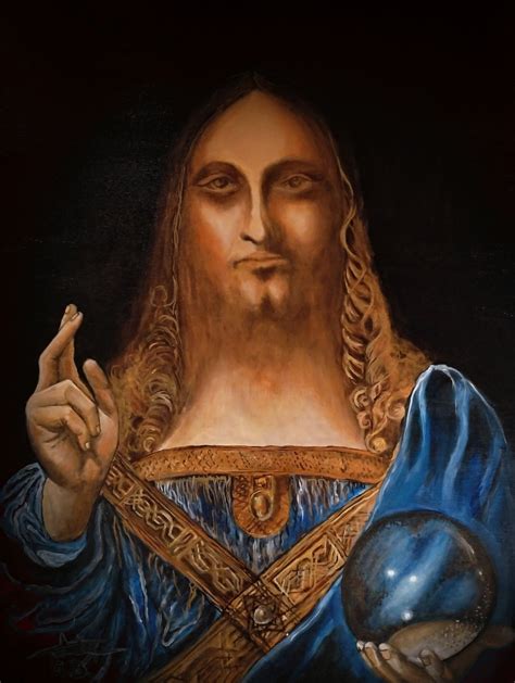 Salvator Mundi, Painting by George Balmus | Artmajeur