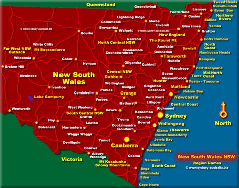 Nsw Tourist Map