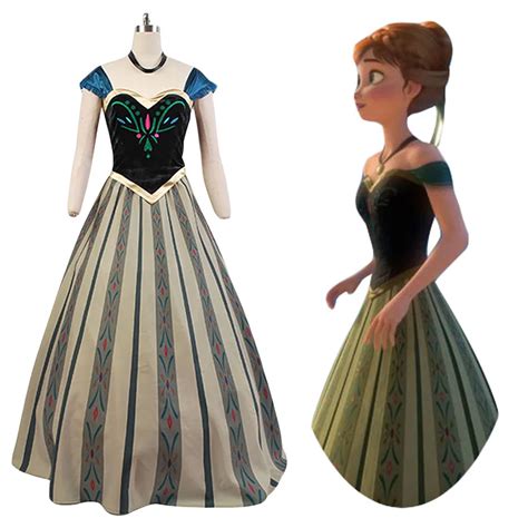 Princess Anna Coronation Dress Cosplay Costume full set-in Anime Costumes from Novelty & Special ...