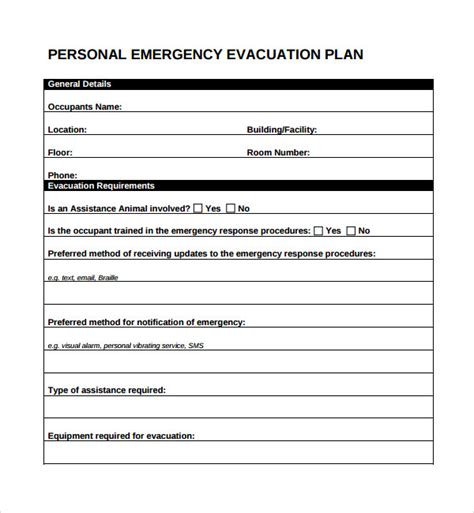 10+ Evacuation Plan Templates | Sample Templates